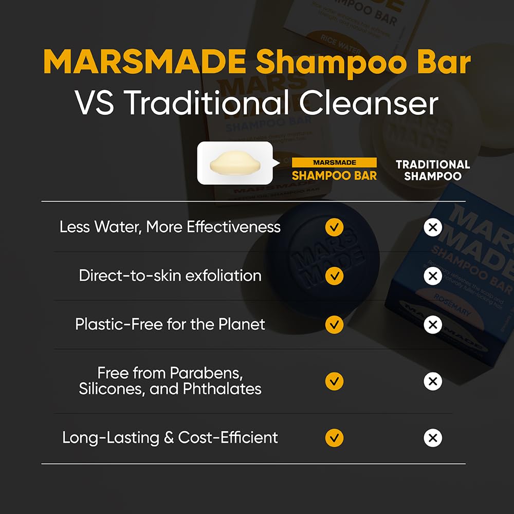 Mars Made shower scene with minty menthol for refreshing scalp feel