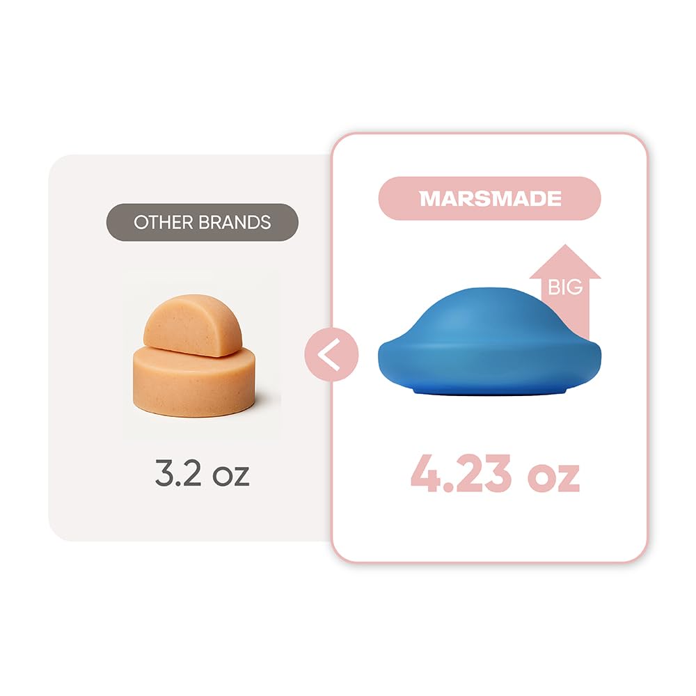 Mars Made Rosemary Shampoo Bar 2.0 soap net-friendly storage extends bar life.