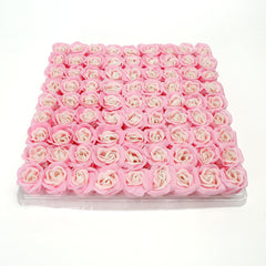Marsrut rose petal set arranged in a 32cm square enhances table decor.