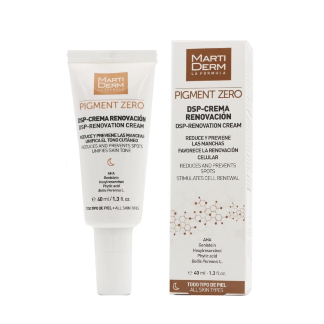 Martiderm DSP Night Renewal Cream bottle shown for overnight hydration and renewal