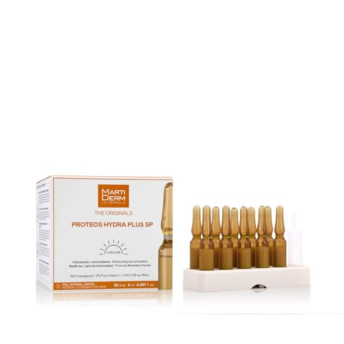 Martiderm Proteoglicanos FPS ampoules close-up on packaging