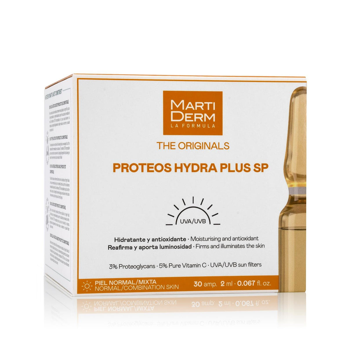 Martiderm Proteoglicanos FPS ampoules pack ready for use