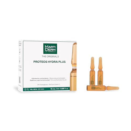 Martiderm Proteoglicanos packaging with compact 2 ml ampoules for daily use.