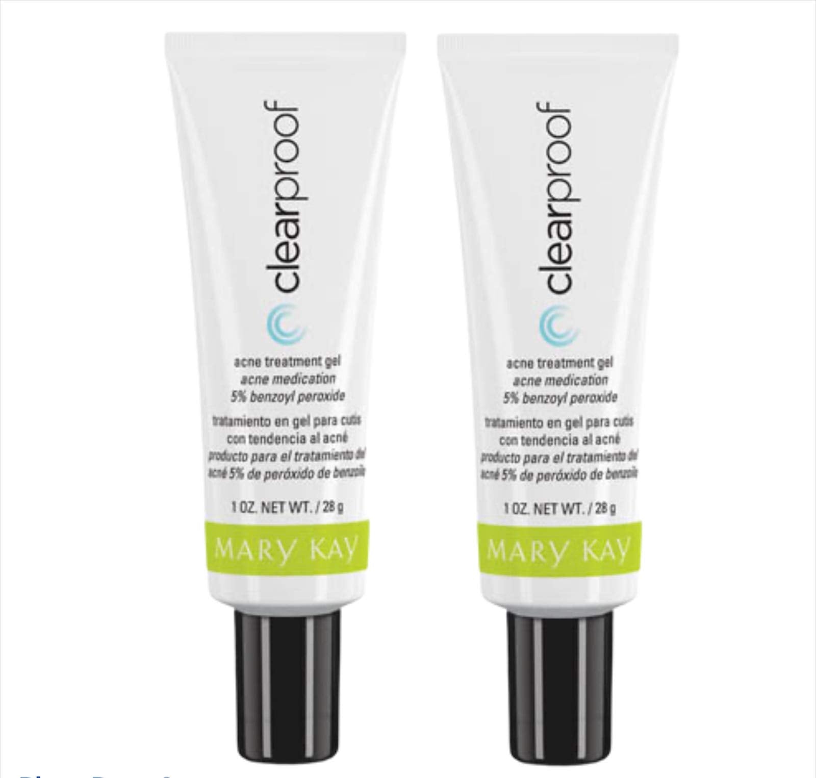 Mary Kay ClearProof acne treatment gel bottle used daily on blemishes.