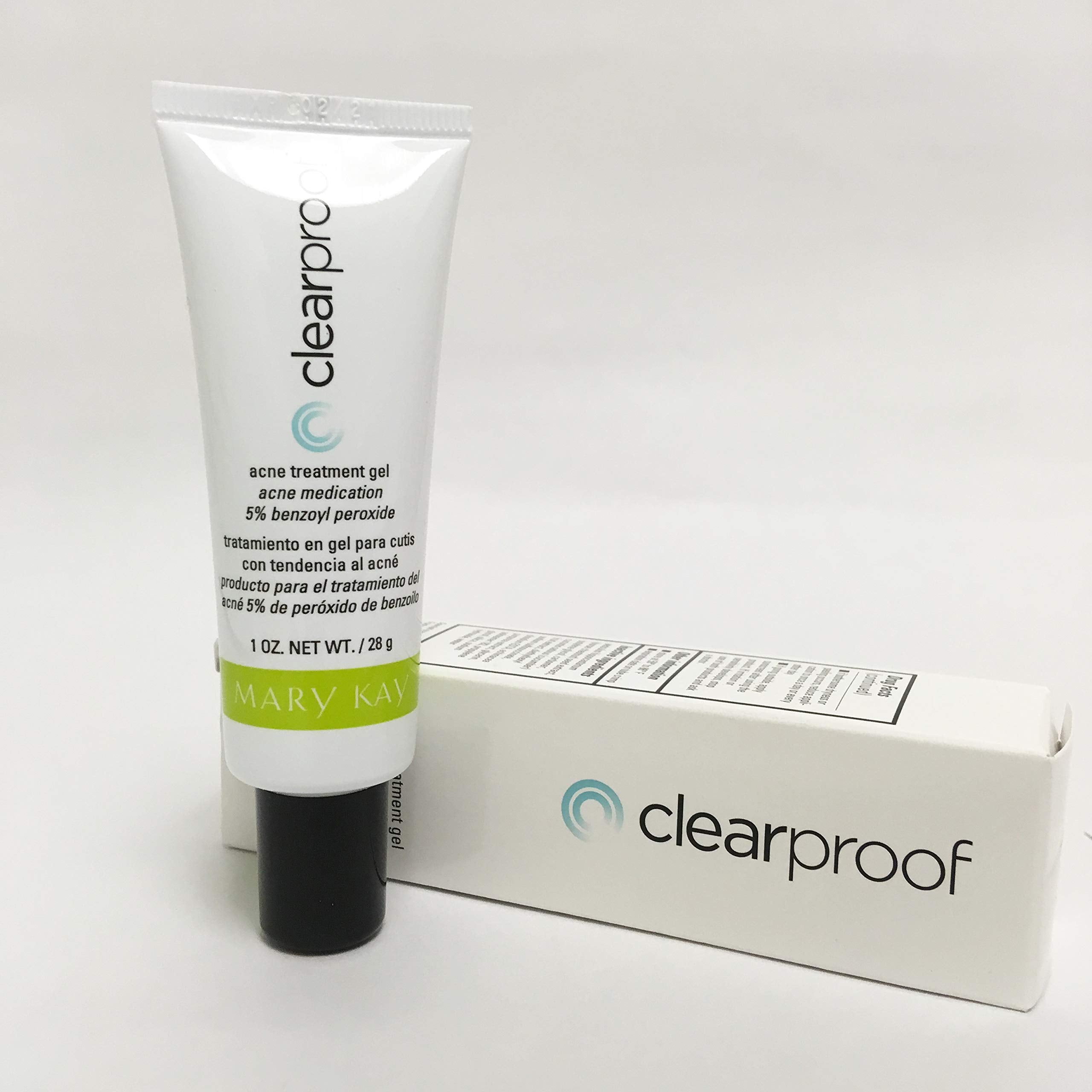 Mary Kay Clear Proof Acne Gel texture close-up showing gel consistency for targeted treatment.