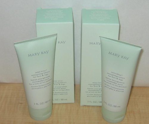 Mary Kay Mint Bliss energizing foot and legs lotion; refreshing, fast-absorbing care.