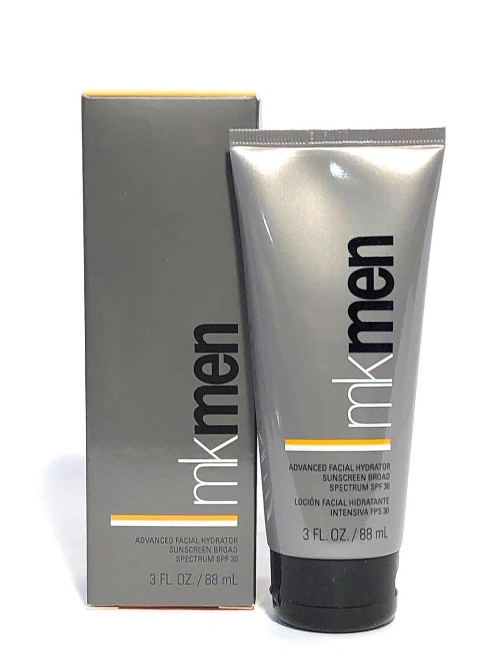 Mary Kay MK Men Advanced Facial Hydrator bottle closeup for daily hydration.