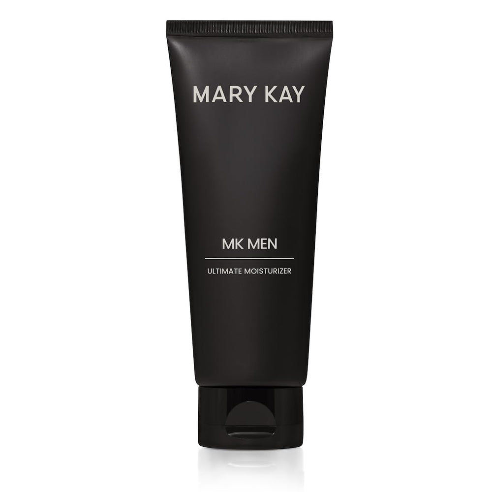 Mary Kay MK Men Advanced Facial Hydrator pump application showing quick absorption.