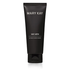 Mary Kay MK Men Advanced Facial Hydrator pump application showing quick absorption.