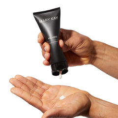 Mary Kay MK Men Advanced Facial Hydrator SPF indicator icon representing sun protection.