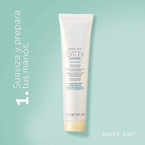 Mary Kay Satin Hands Nourishing Shea Cream applying on dry hands for hydration