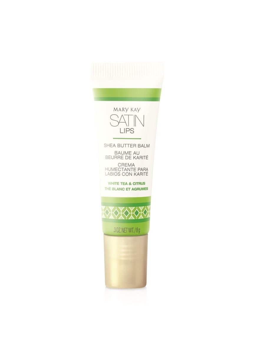 Mary Kay Satin Lips lip balm with pink lid provides lasting moisture and a refreshing scent