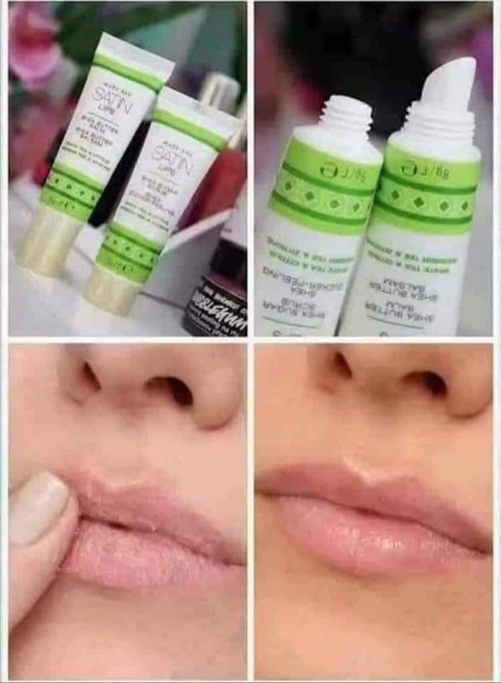Mary Kay Satin Lips close-up shows visibly smoother lip texture