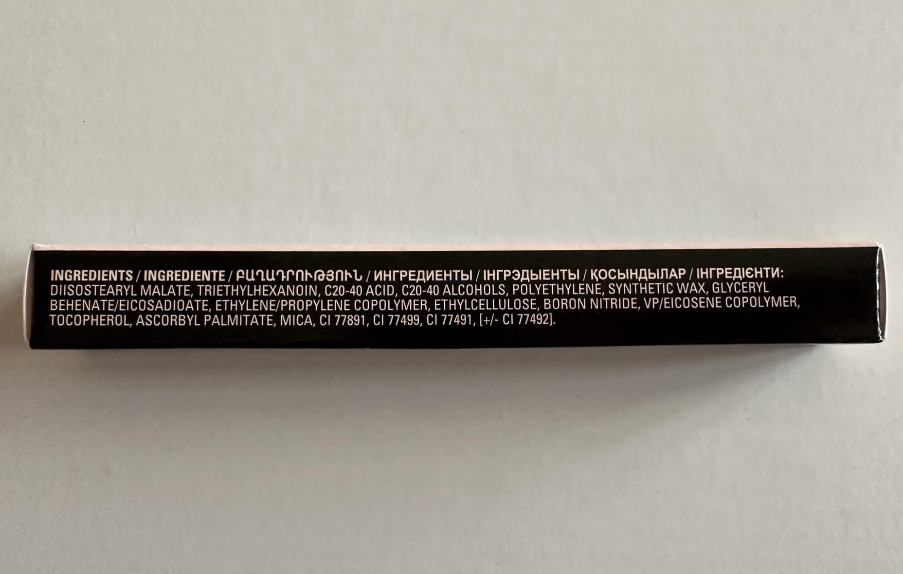 Mary Kay Signature Brow Liner Blonde swatch-on-arm shows warm, blendable shade.