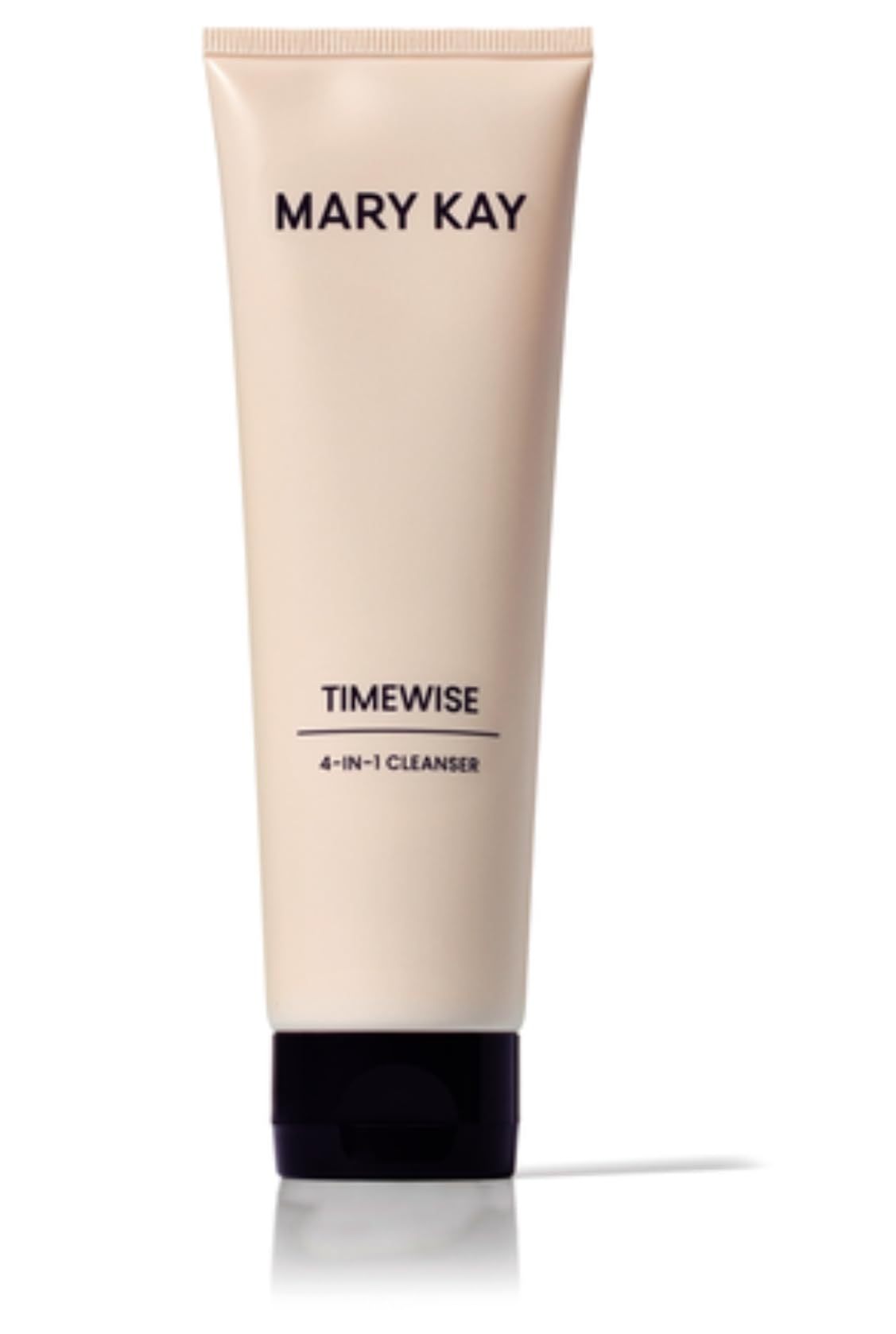 Mary Kay TimeWise 4-In-1 Cleanser bottle highlights cleansing and gentle exfoliation for combination/oily skin