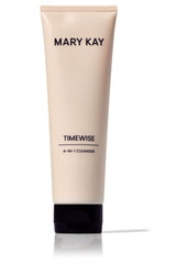 Mary Kay TimeWise 4-In-1 Cleanser bottle highlights cleansing and gentle exfoliation for combination/oily skin