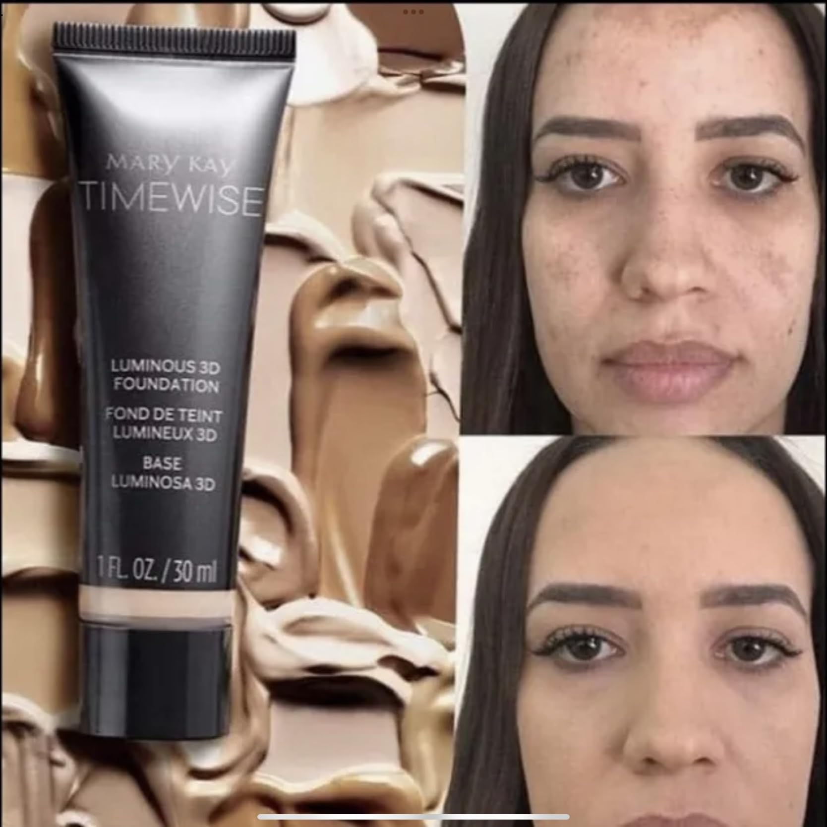 Close-up texture shows natural radiance and luminous glow.