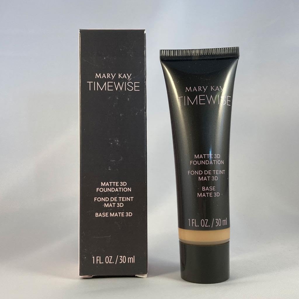 Mary Kay TimeWise Matte 3D Foundation Ivory C110 swatches reveal even coverage and shade accuracy