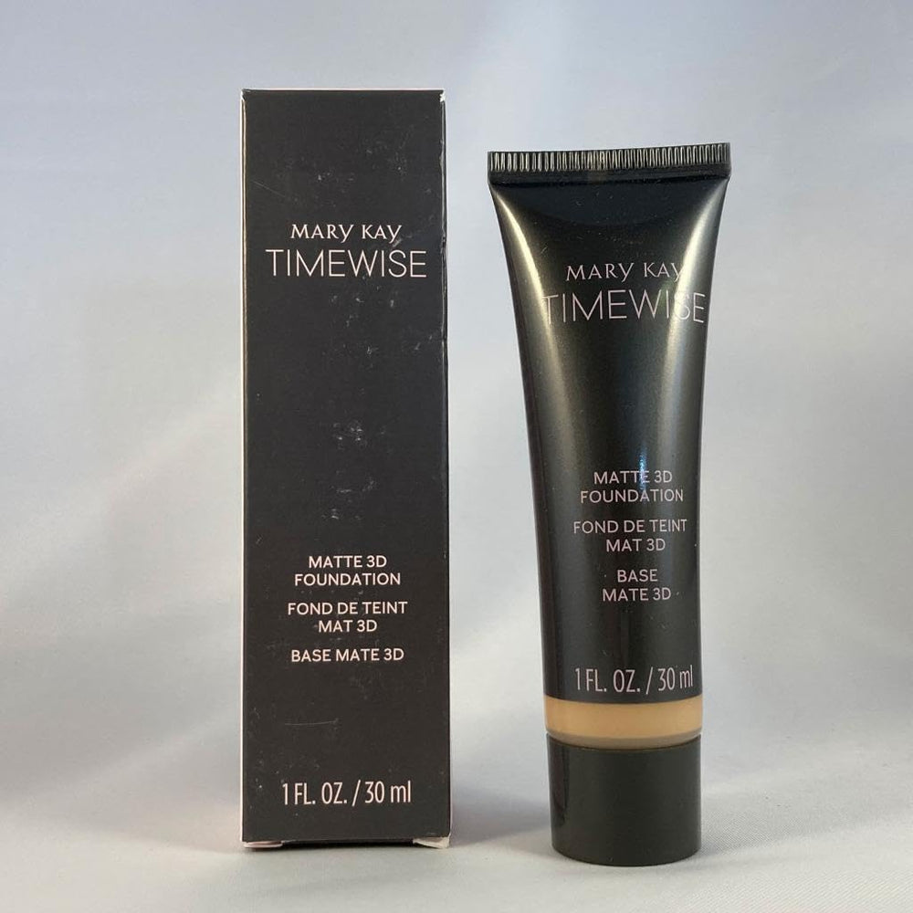 Mary Kay TimeWise Matte 3D Foundation Ivory C110 swatches reveal even coverage and shade accuracy
