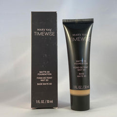 Mary Kay TimeWise Matte 3D Foundation Ivory C110 swatches reveal even coverage and shade accuracy