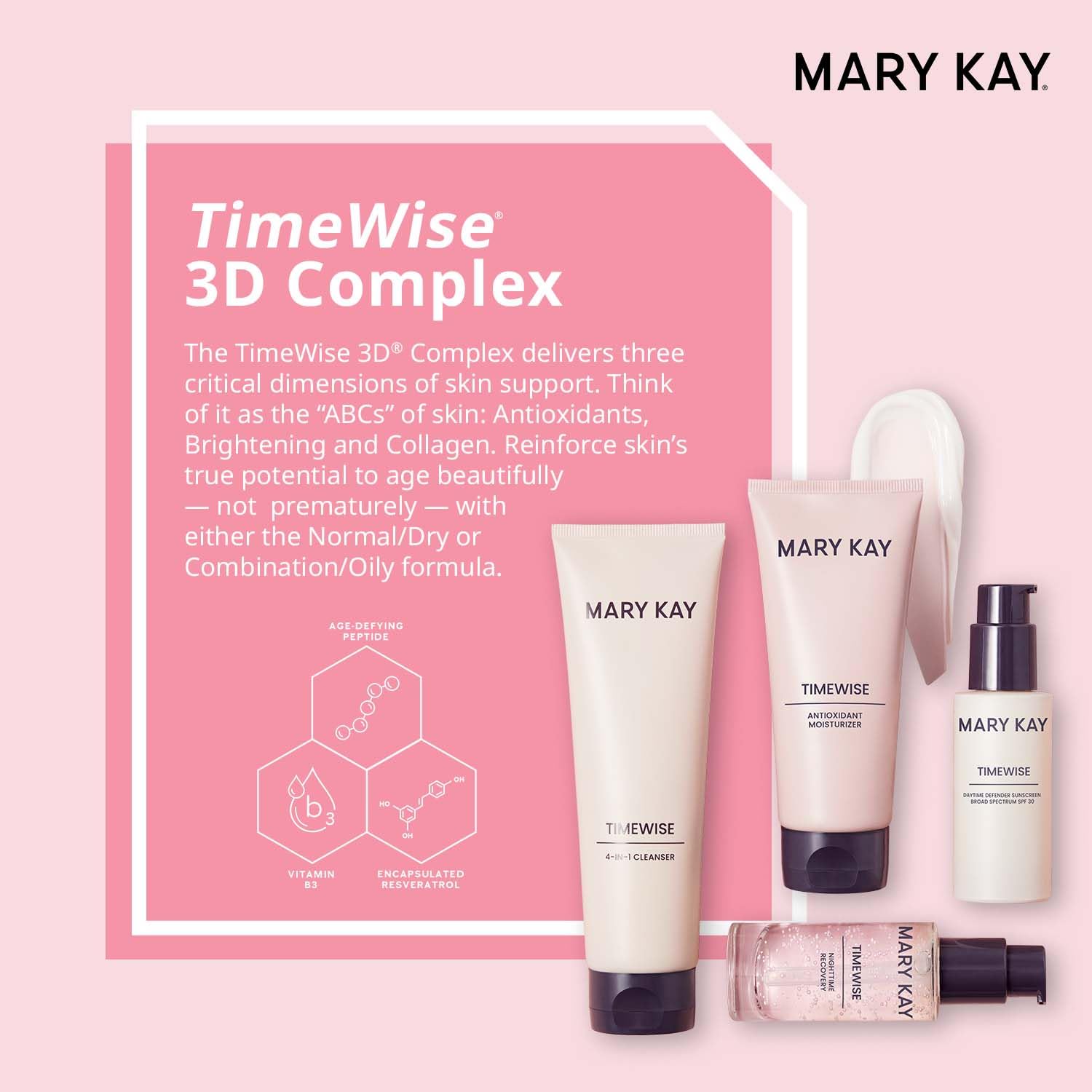 Mary Kay TimeWise Miracle Set Normal/Dry packaging box highlights the complete system.