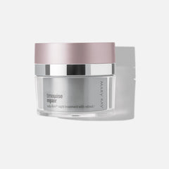 Mary Kay TimeWise Repair Volu-Firm Night Treatment bottle for overnight hydration.