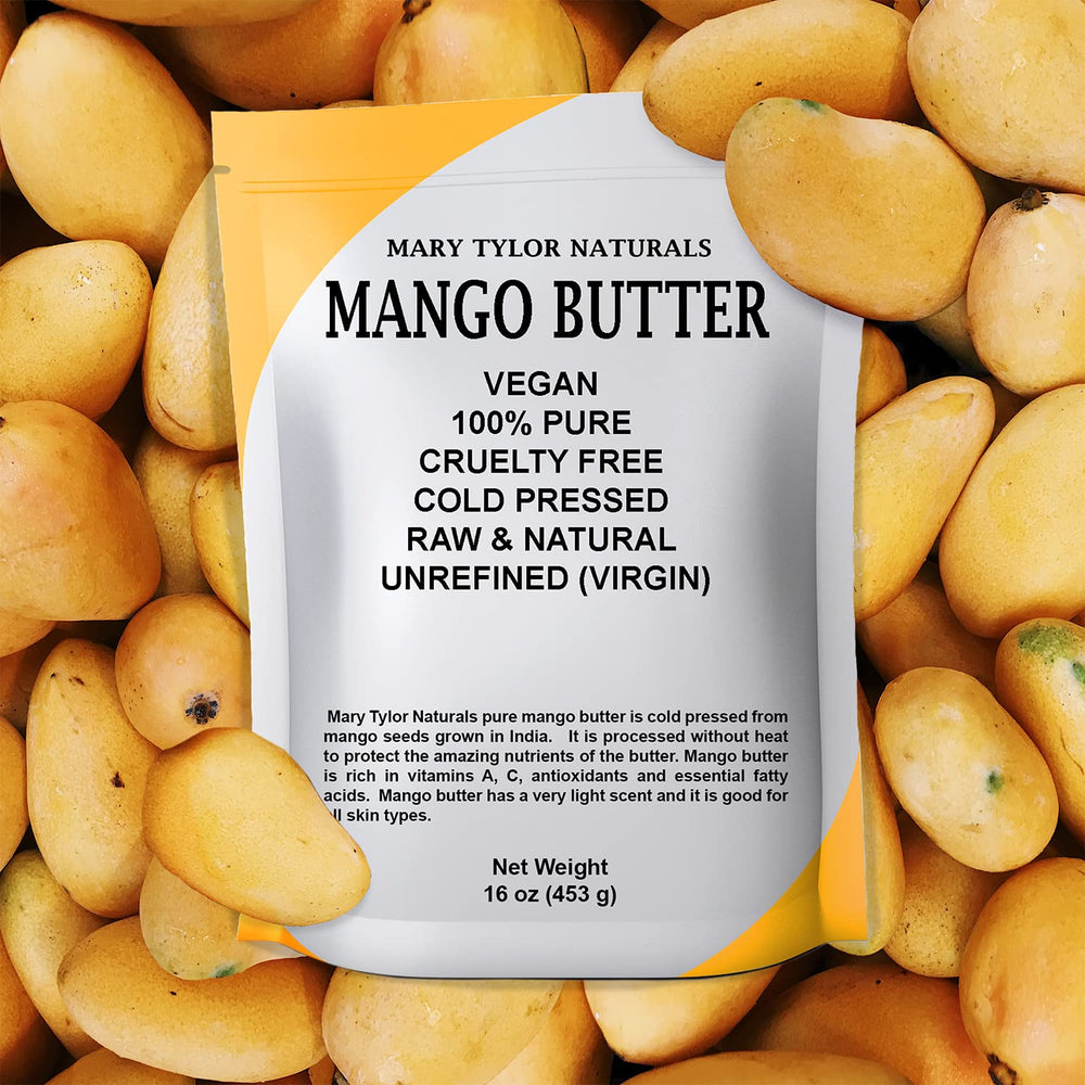 Mary Tylor Naturals mango butter unrefined quality for natural skincare
