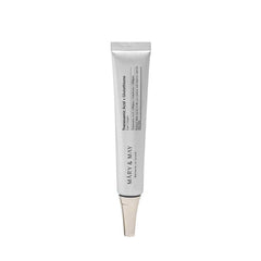 Mary&May eye cream tube packaging highlighting brightening formula for a radiant under-eye look