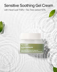 Mary&May Sensitive Gel Cream closeup texture with a non-sticky finish