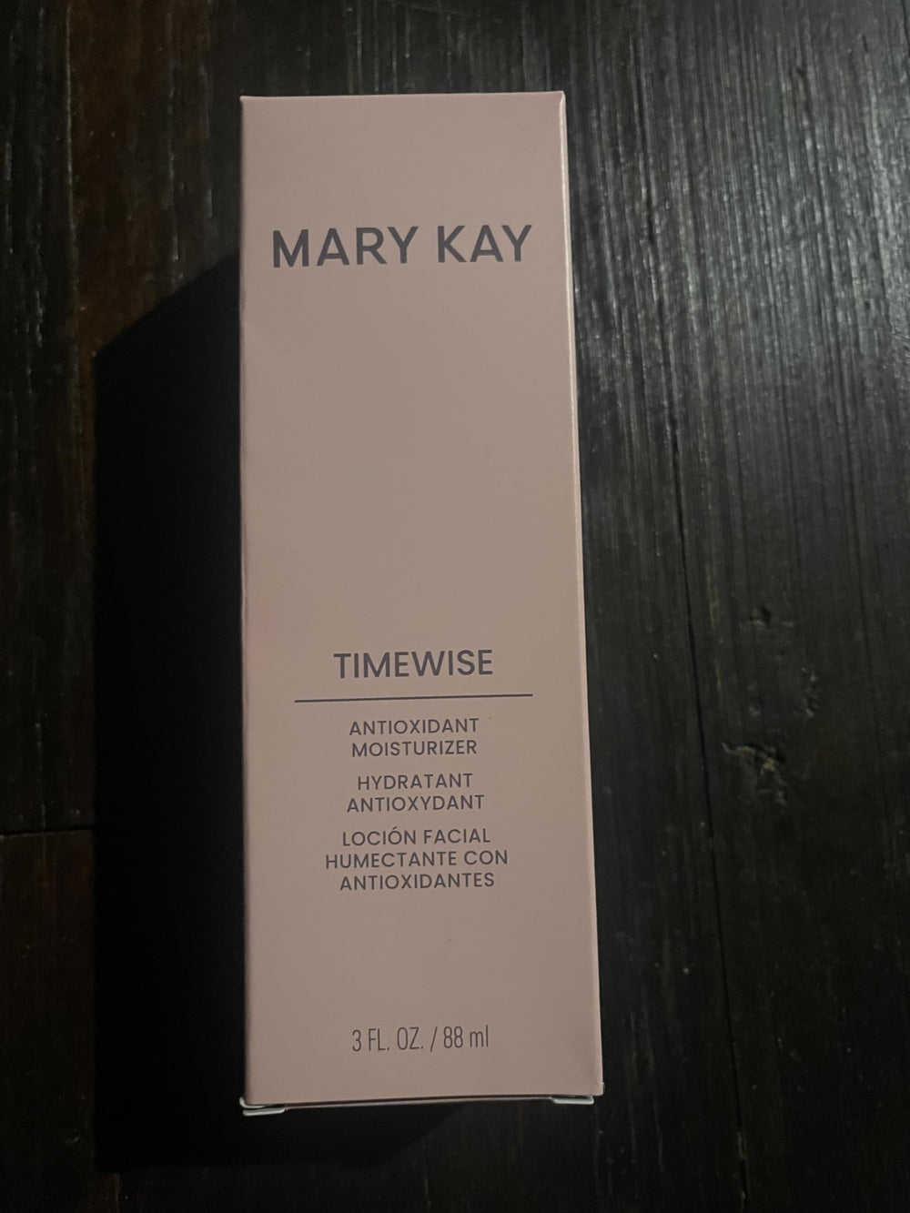 Mary Kay TimeWise Antioxidant Moisturizer being applied for daily nourishment and hydration.