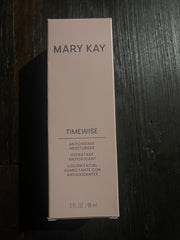 Mary Kay TimeWise Antioxidant Moisturizer being applied for daily nourishment and hydration.