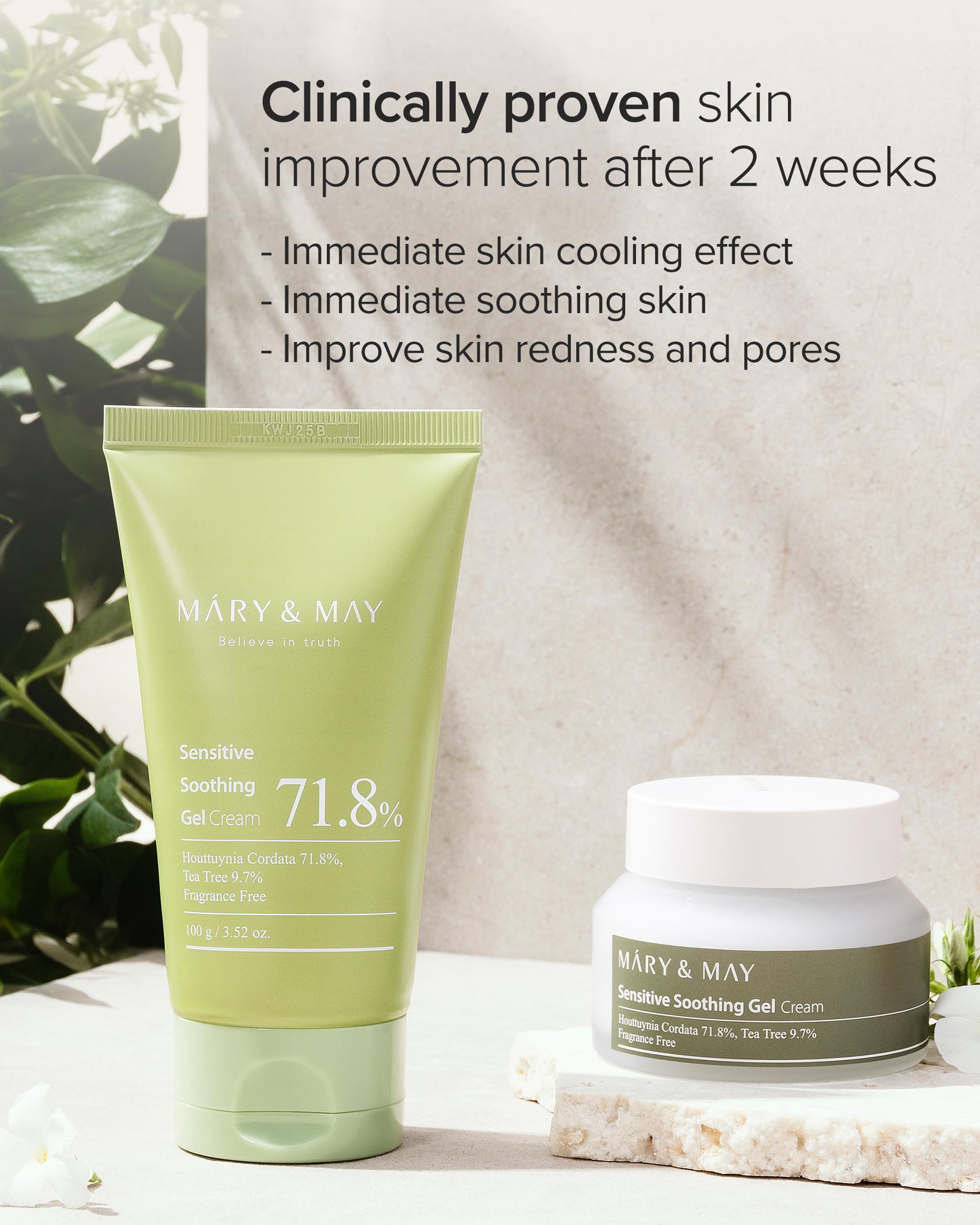 Mary&May Houttuynia Cordata icon showing soothing properties for irritated skin.