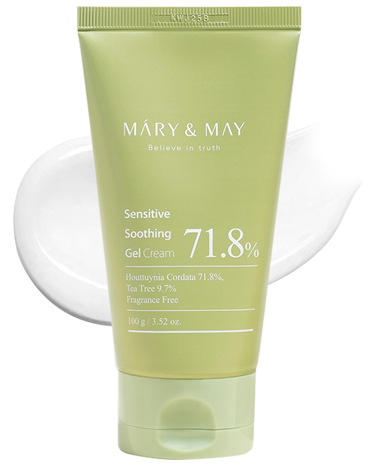 Mary&May Sensitive Gel Cream jar front for calm, refreshing hydration on sensitive skin.