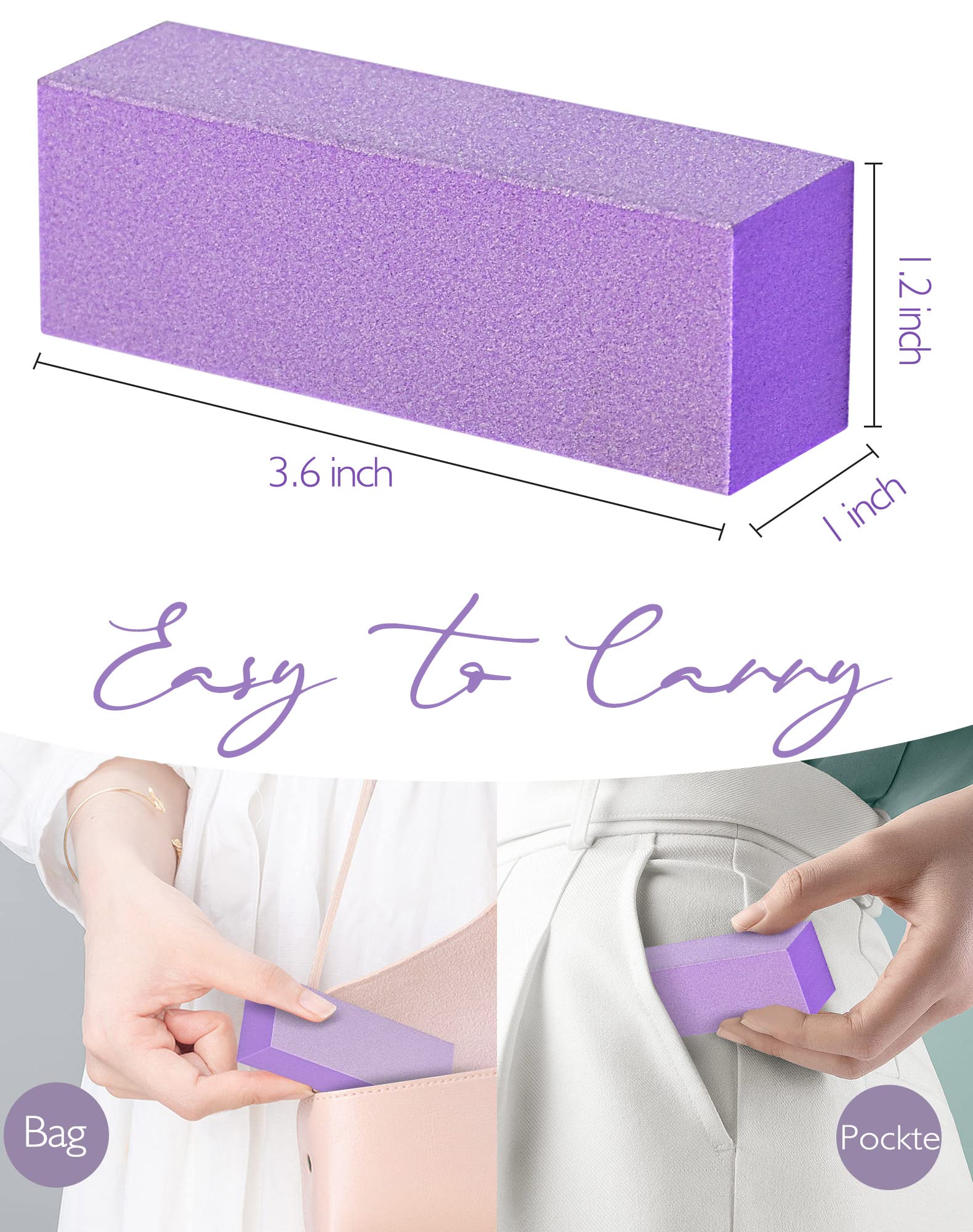 Maryton salon-quality buffer block offers a lasting finish for nails.
