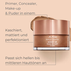 Texture closeup of M. Asam Magic Finish Mousse, creamy and buildable