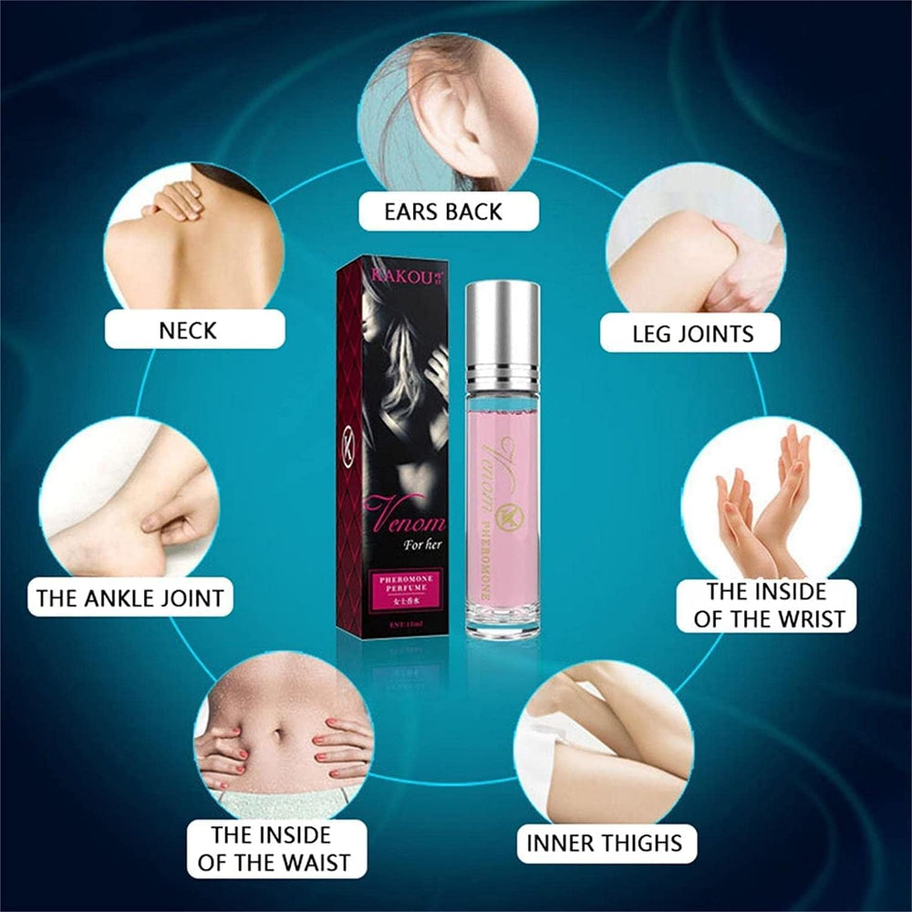 Masatow pheromone perfume packaging front highlights two-piece set.