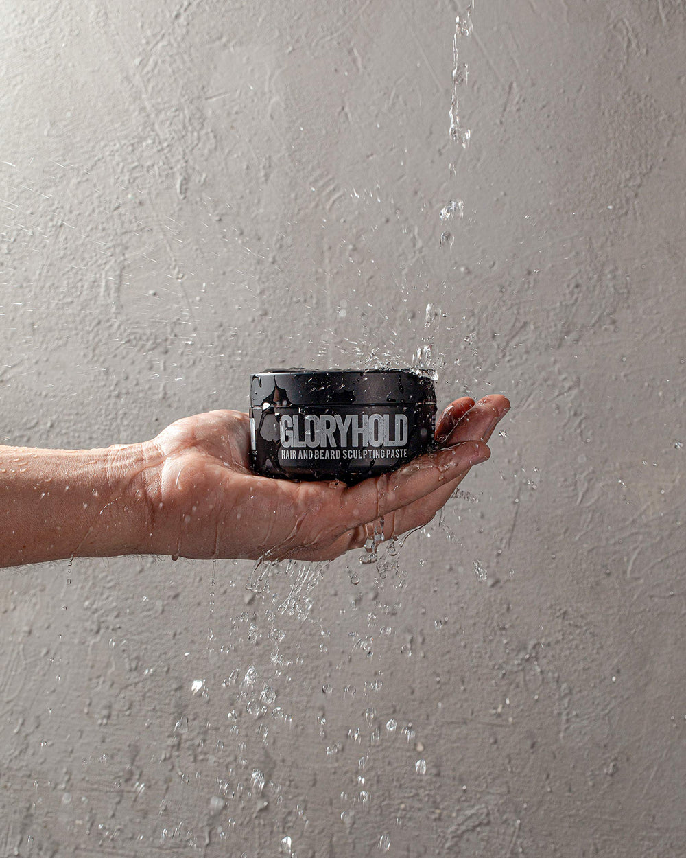 MASC Gloryhold rosewood morning wood scent near bottle during styling