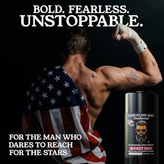 MASCULINE MAN aluminum-free deodorant formula for sensitive underarms.