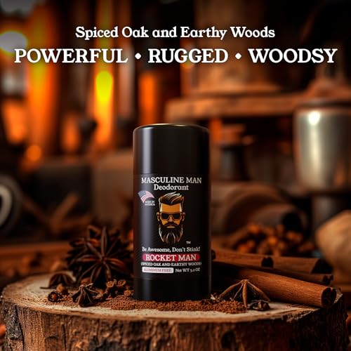 MASCULINE MAN travel-size deodorant 2-pack for on-the-go freshness.
