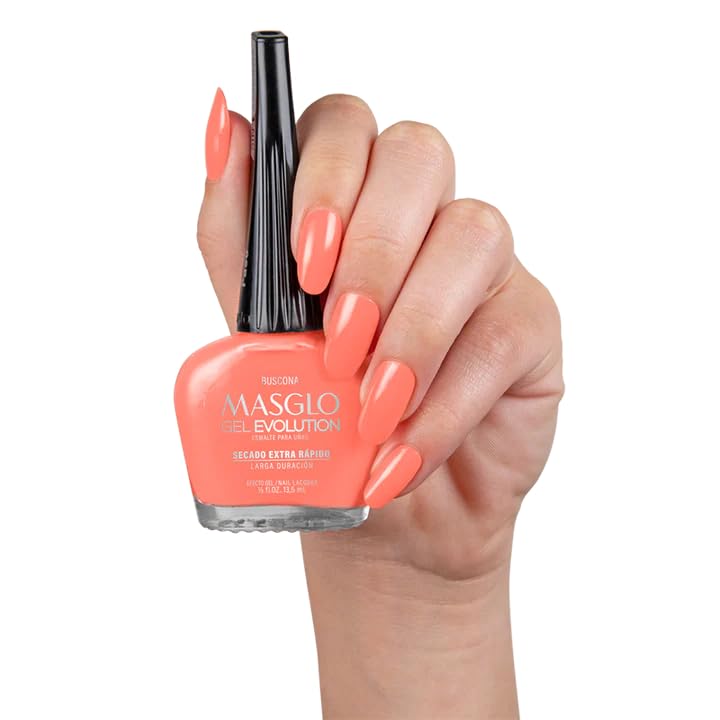 Masglo Gel Evolution Consentida bottle close-up with rich color.
