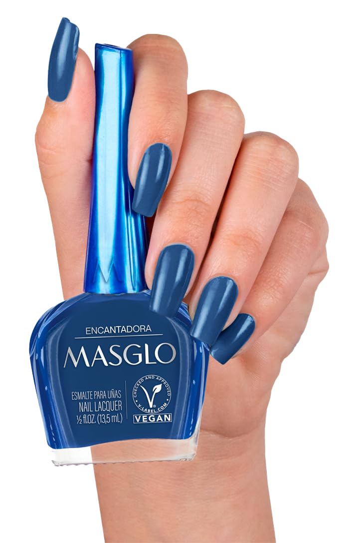 Cool shade swatch from MASGLO Gel Evolution with chic finish