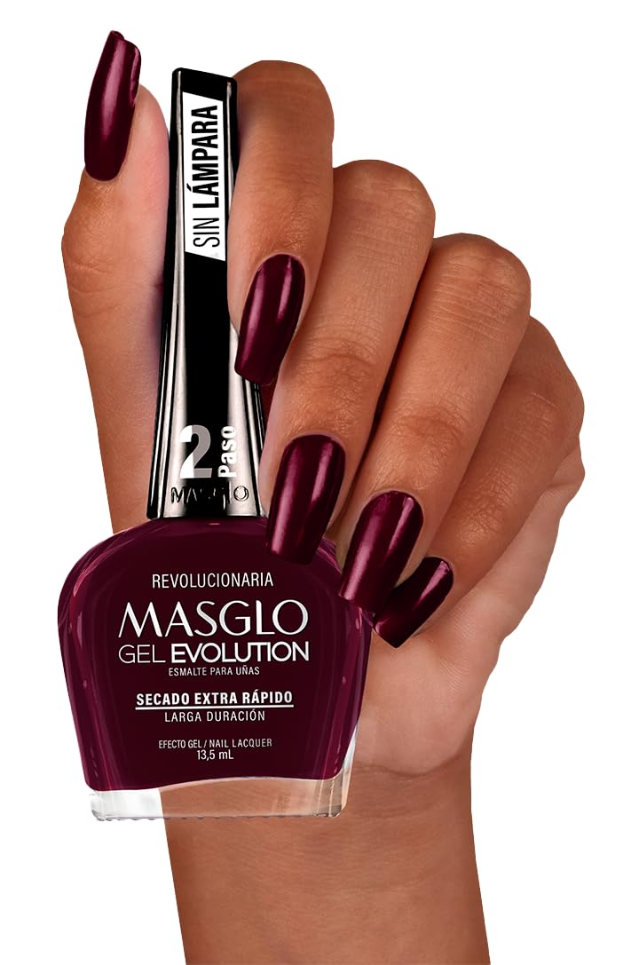 Distinguida shade swatch from MASGLO Gel Evolution on nails