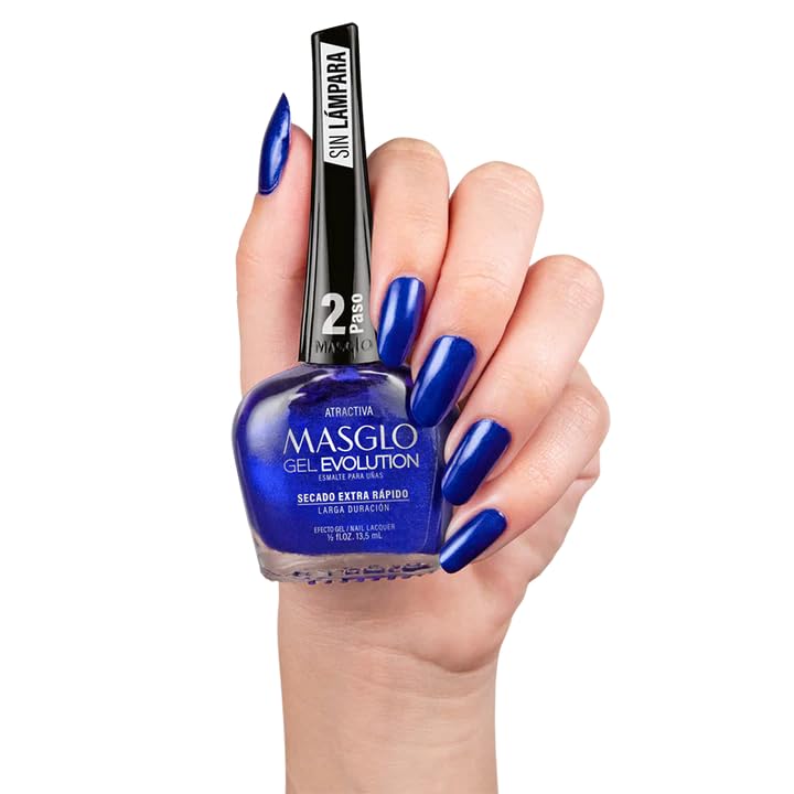 Masglo Gel Evolution Linda polish in vibrant everyday shade and gloss