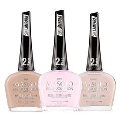 MASGLO Gel Evolution Novia swatch shows long-lasting color without a lamp.