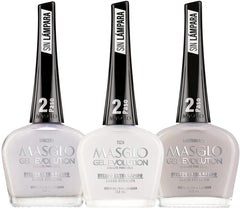 MASGLO Gel Evolution bottle closeup, fast-drying gel without UV lamp.