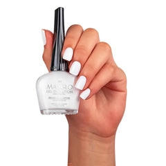 MASGLO Gel Evolution palette open, smooth color selection for at-home manicure.