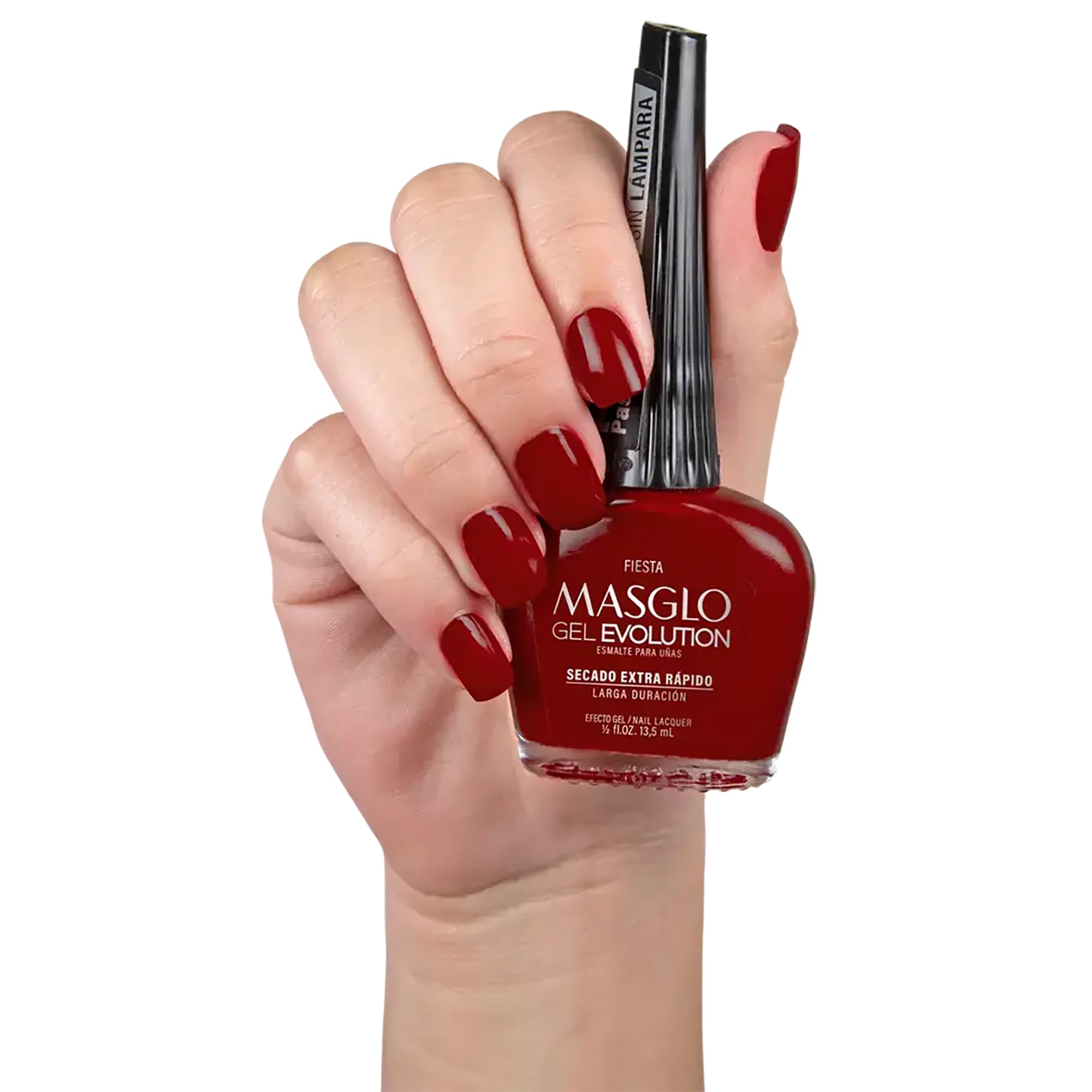 MASGLO Gel Evolution set, drying stage, long-lasting wear potential.