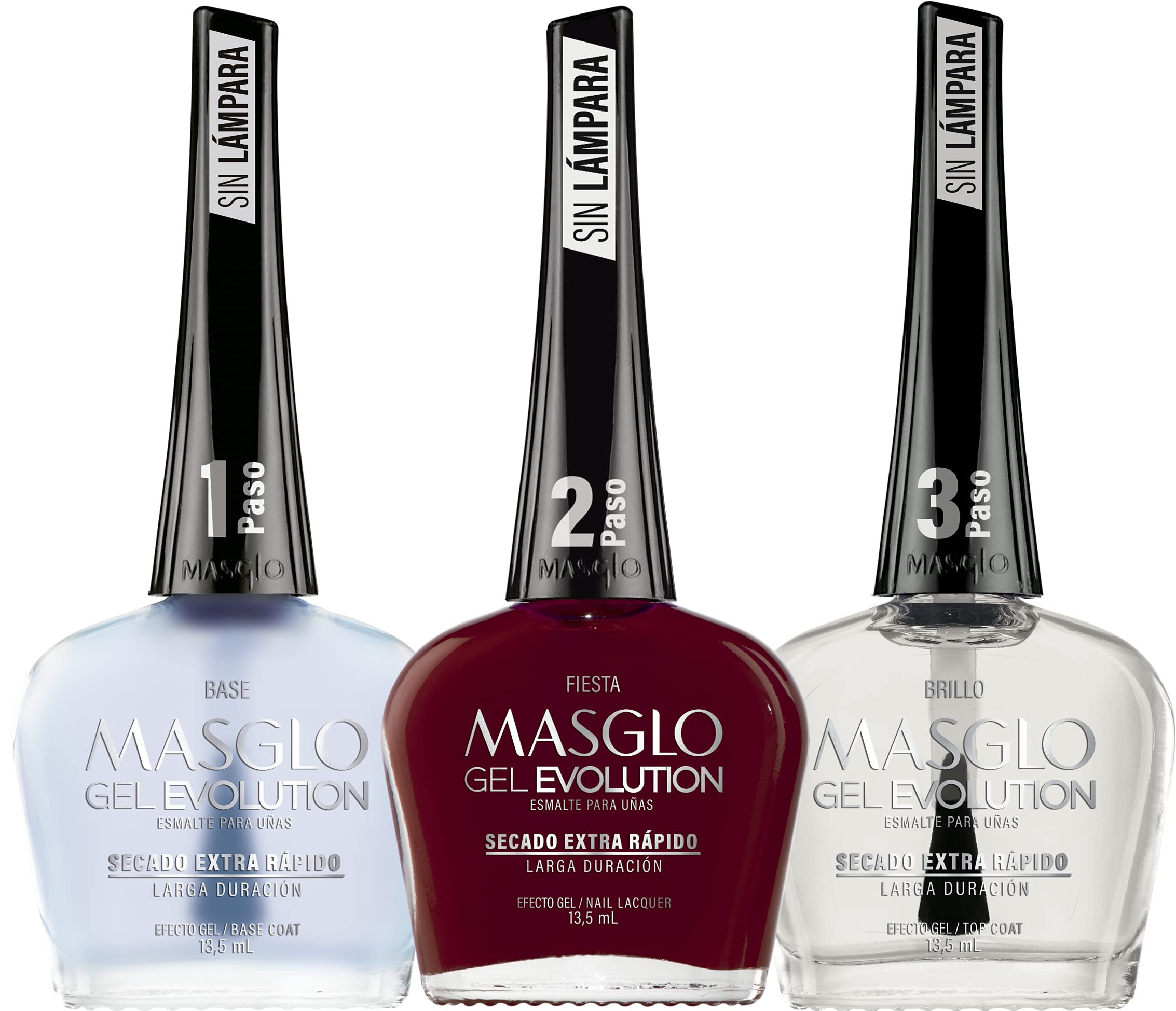 MASGLO Gel Evolution set, front view, at-home salon-quality color.