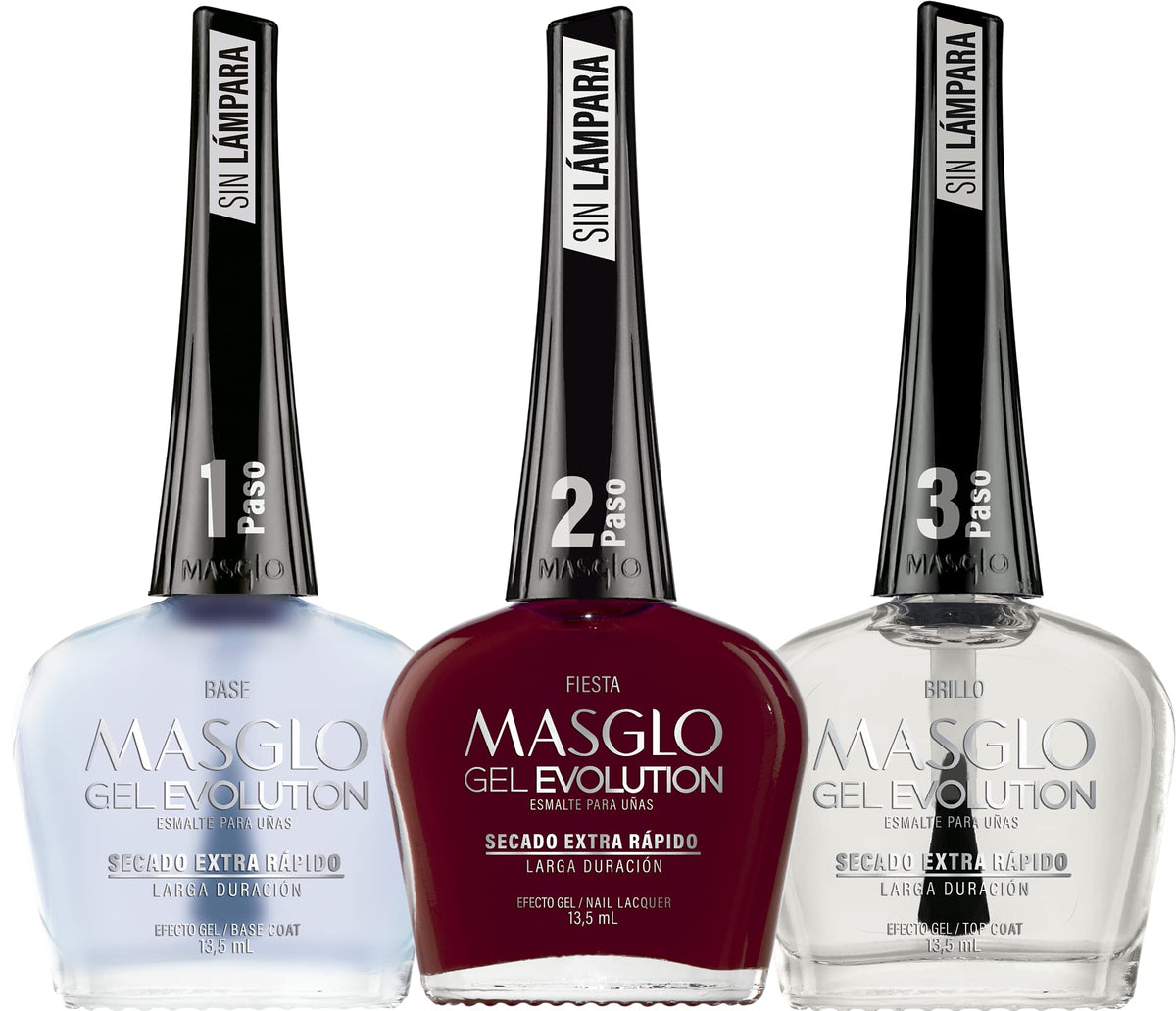 MASGLO Gel Evolution set, front view, at-home salon-quality color.