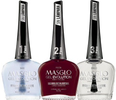MASGLO Gel Evolution set, front view, at-home salon-quality color.